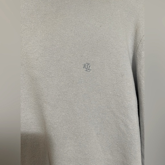 Ralph Lauren Women Sweater Pullover Grayish/light blue Crewneck Size M - Picture 2 of 3